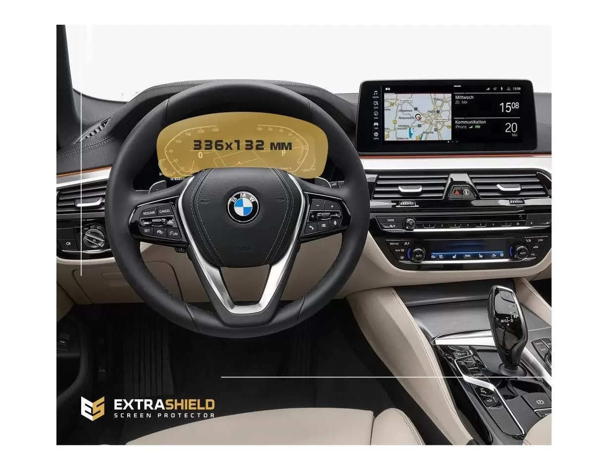 BMW 5 Series (F10) 2013 - 2017 Multimedia NBT EVO 10,2" Protection d'écran Résiste aux rayures HD transparent - 1 - habillage de