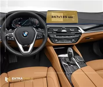 BMW 5 Series (G30) 2016 - Present Multimedia 10,2" Protection d'écran Résiste aux rayures HD transparent - 1 - habillage decor d