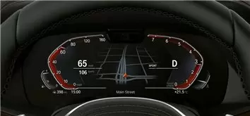 BMW 6 Series (G32) 2017 - 2020 Digital Speedometer (Central) 12,3" Protection d'écran Résiste aux rayures HD transparent - 1 - h