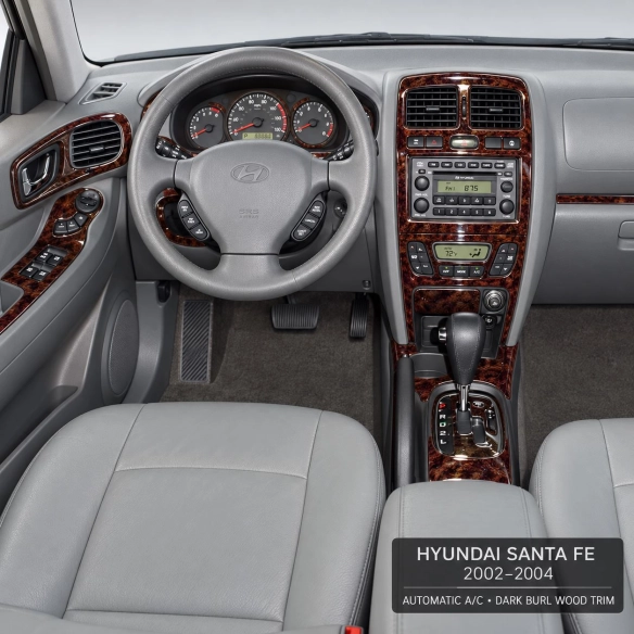 Hyundai Santa Fe 2005-2006 kit complet, avec commande de climatisation kit décoration intérieure tableau de bord