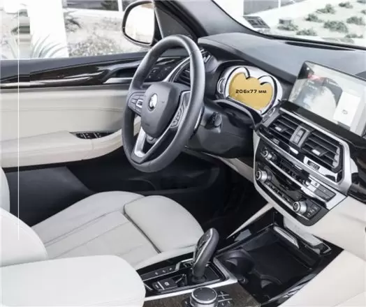 BMW X4 (F26) 2014 - 2018 Multimedia 8,8" Protection d'écran Résiste aux rayures HD transparent - 1 - habillage decor de tableau 