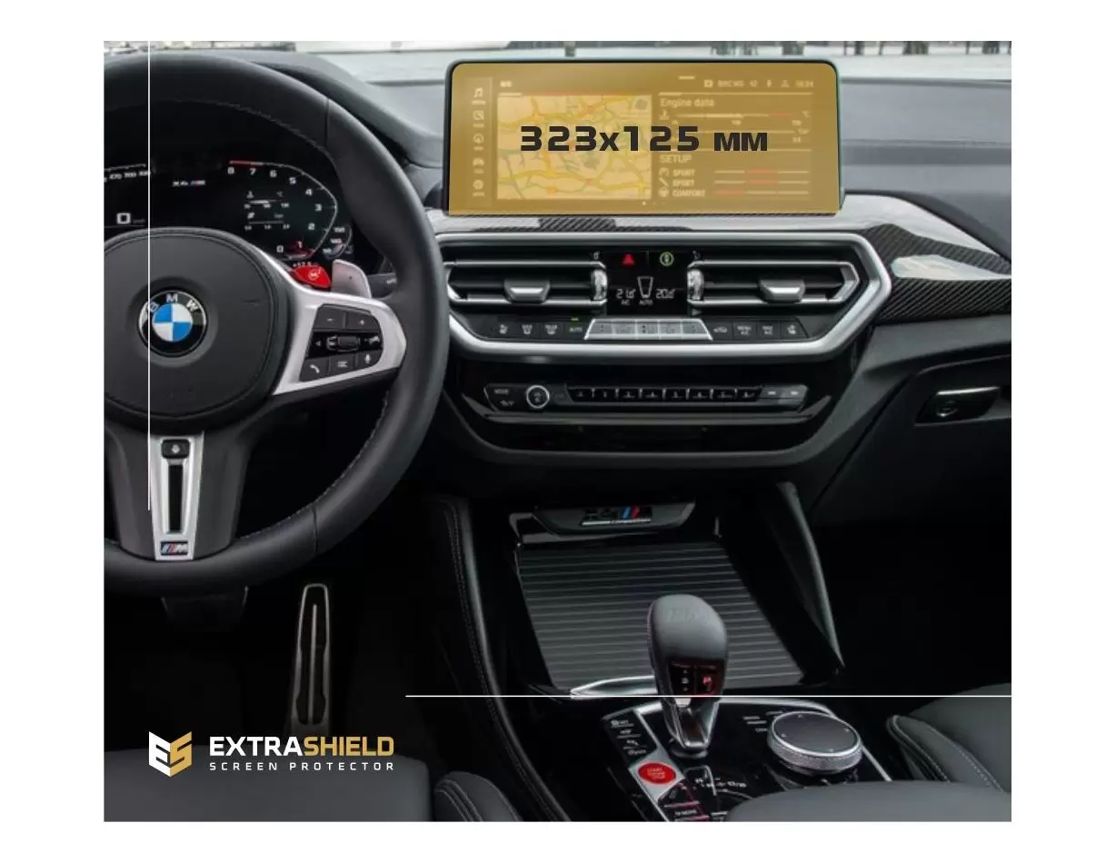 BMW X4 (G02) 2018 - 2021 Multimedia 11,65" Protection d'écran Résiste aux rayures HD transparent - 1 - habillage decor de tablea