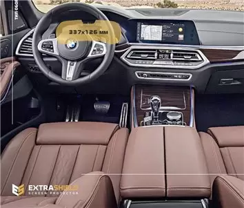 BMW X4 (G02) 2021 - Present Multimedia 12,3" Protection d'écran Résiste aux rayures HD transparent - 1 - habillage decor de tabl