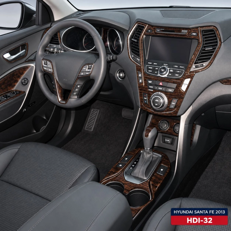 Hyundai Santa Fe 2013 - à aujourd’hui kit complet, No Navi, Climate No Display, avec 3 row seats kit décoration intérieure table
