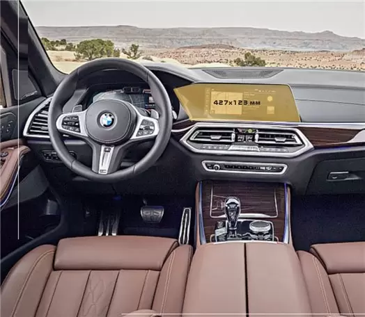 BMW X5 (F15) 2013 - 2018 Multimedia 10,25" Protection d'écran Résiste aux rayures HD transparent - 1 - habillage decor de tablea