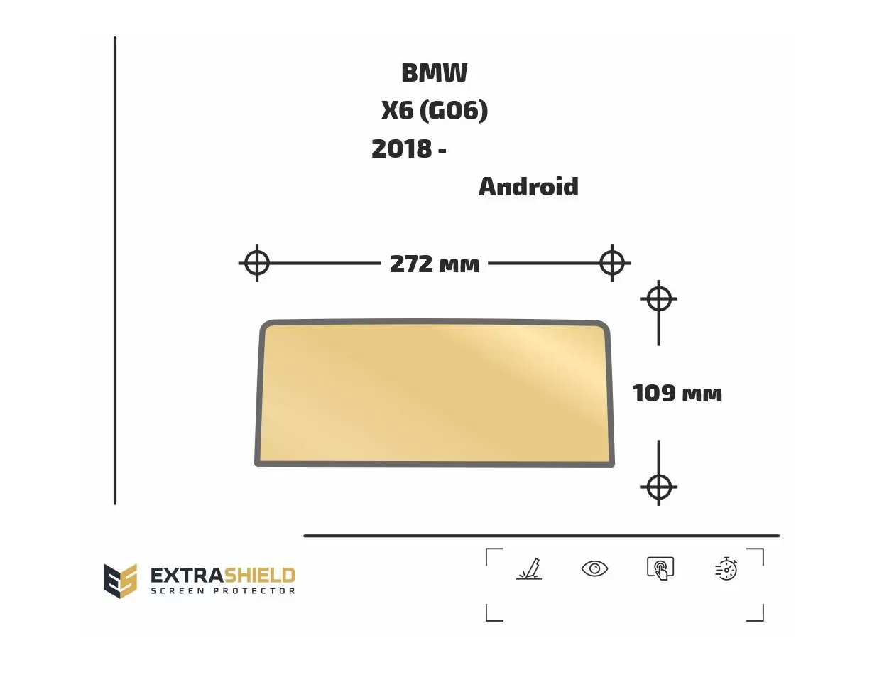 BMW X5 (G05) 2018 - Present Digital Speedometer (Sans sensor) 12,3" Protection d'écran Résiste aux rayures HD transparent - 1 - 