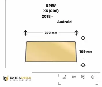 BMW X6 (E71) 2012 - 2014 Multimedia NBT EVO 10,2" Protection d'écran Résiste aux rayures HD transparent - 1 - habillage decor de