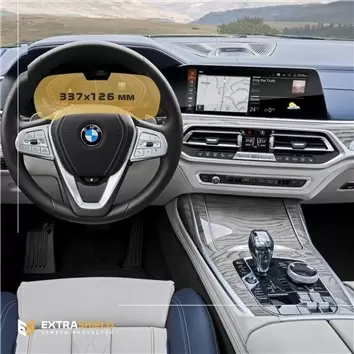 BMW X6 (G06) 2019 - Present Digital Speedometer (Avec sensor) 12,3" Protection d'écran Résiste aux rayures HD transparent - 1 - 