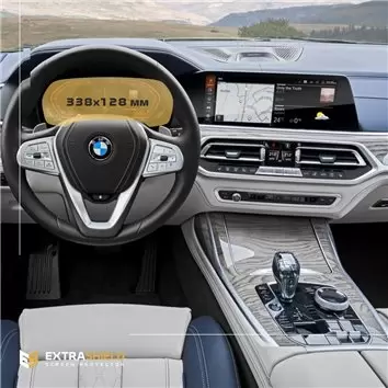 BMW X6 (G06) 2019 - Present Digital Speedometer (Sans sensor) 12,3" Protection d'écran Résiste aux rayures HD transparent - 1 - 