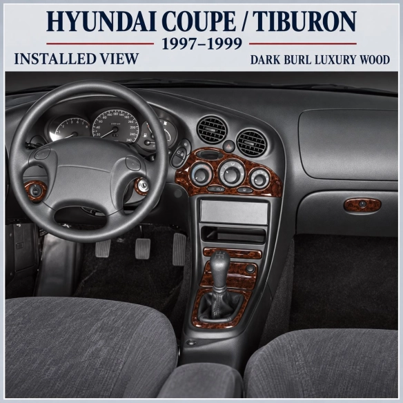 Hyunda Coupe 1997-1999 kit décoration intérieure tableau de bord 20 pièces