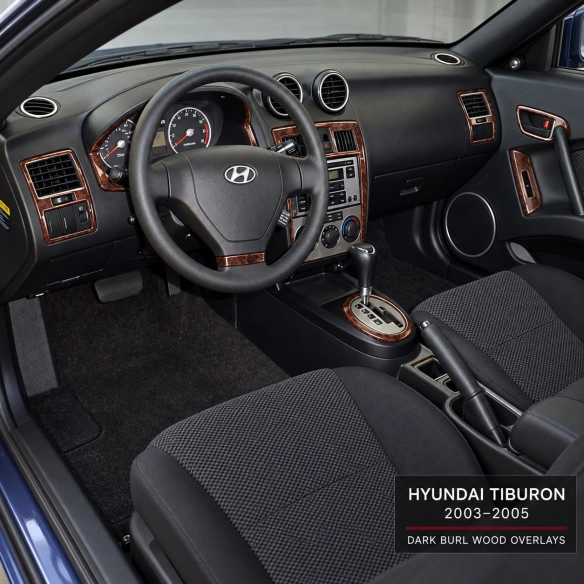 Hyunda Coupe 2004-2008 kit décoration intérieure tableau de bord 17 pièces