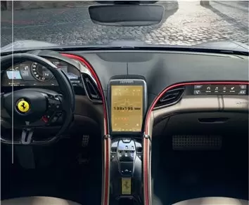 Dodge Challenger 2021 - Present Multimedia 8,4" Protection d'écran Résiste aux rayures HD transparent