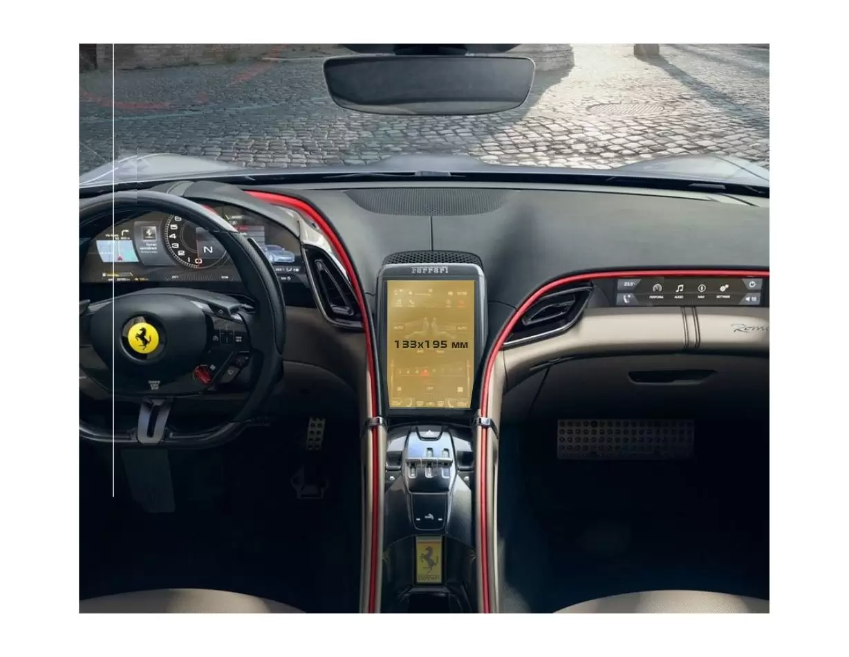 Dodge Challenger 2021 - Present Multimedia 8,4" Protection d'écran Résiste aux rayures HD transparent - 1 - habillage decor de t