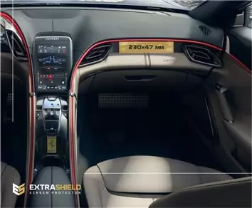 Ferrari F8 Tributo 2019 - Present Multimedia passenger Protection d'écran Résiste aux rayures HD transparent