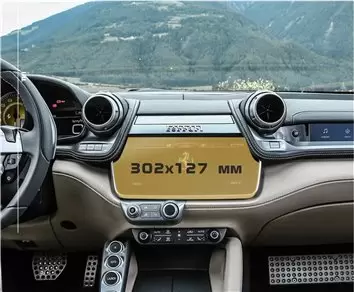 Ferrari Roma 2019 - Present Multimedia 8,4" Protection d'écran Résiste aux rayures HD transparent