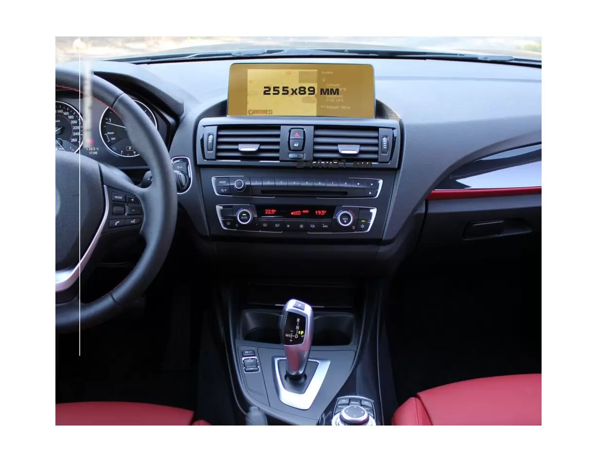Jaguar E-Pace 2020 - Present Color multifunction display 12,3'' Protection d'écran Résiste aux rayures HD transparent - 1 - habi