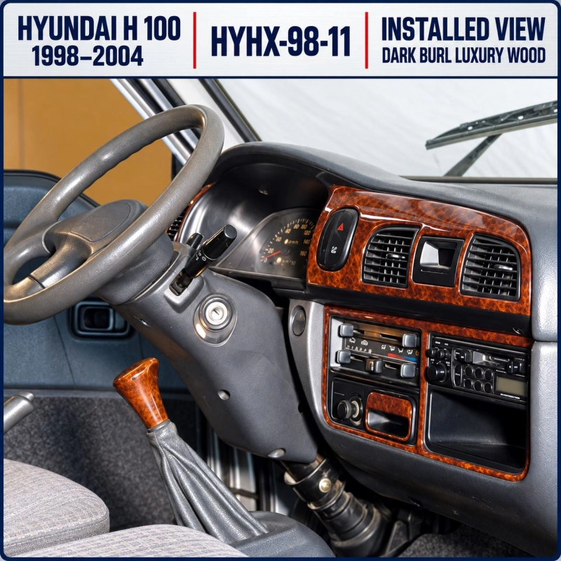 Hyundai H 100 1998-2004 3D kit décoration intérieure tableau de bord 11 pièces