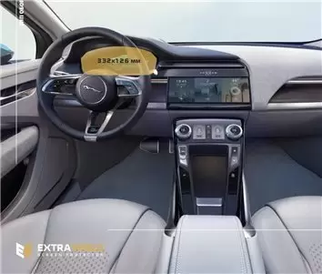 Jaguar F-PACE 2021 - Present Digital Speedometer Protection d'écran Résiste aux rayures HD transparent - 1 - habillage decor de 