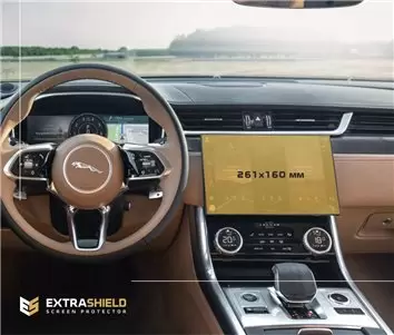 Jaguar F-PACE 2021 - Present Multimedia 11,4" Protection d'écran Résiste aux rayures HD transparent - 1 - habillage decor de tab