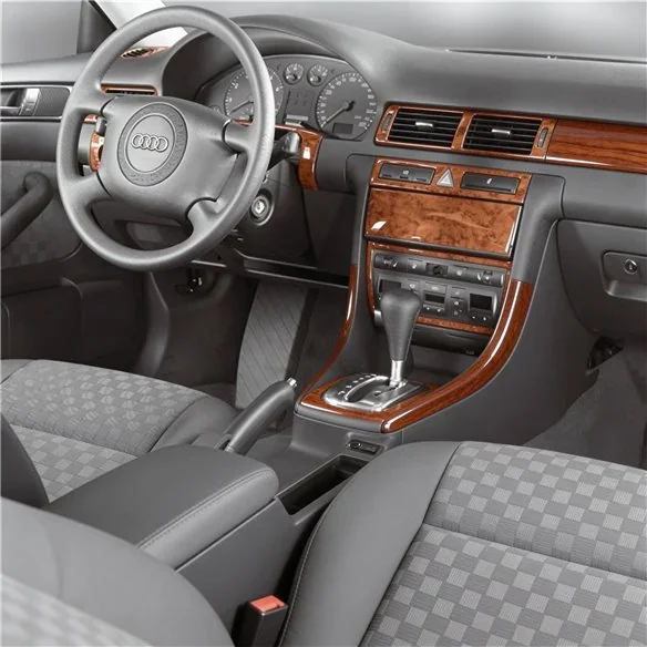 Audi A6 C5 Typ 4B 2001-2004 kit décor tableau de bord 3D, 14 pièces