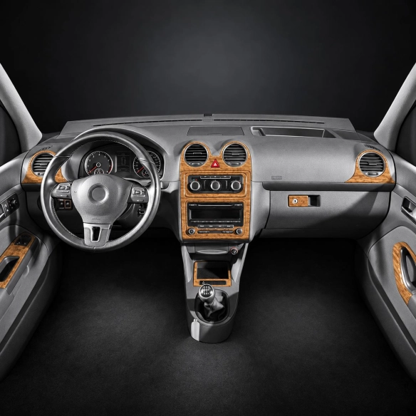 Volkswagen Caddy 2004-2009 3D kit décoration intérieure tableau de bord 16 pièces