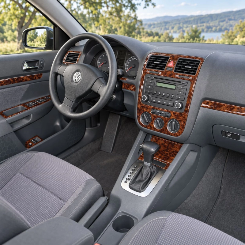 Volkswagen Golf V 2006 - à aujourd’hui boîte automatique A/C Control kit décoration intérieure tableau de bord