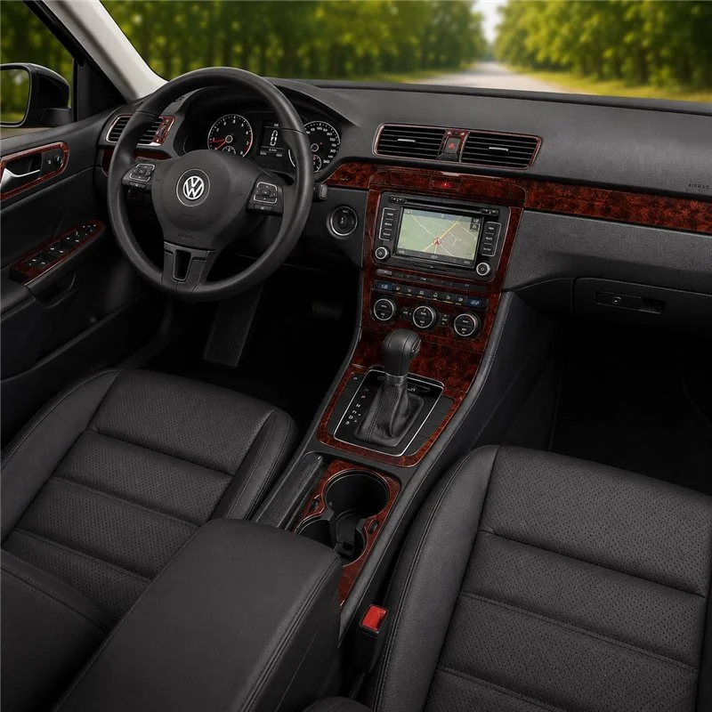 Volkswagen Passat 2010+ set de base, Automatic A/C, Navigation system kit décor tableau de bord 3D