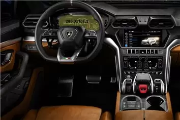 Lamborghini Huracan 2014 - Present Multimedia + Climate-Control 8,4" Protection d'écran Résiste aux rayures HD transparent