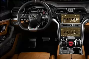 Lamborghini Sian 2019 - Present Digital Speedometer Protection d'écran Résiste aux rayures HD transparent