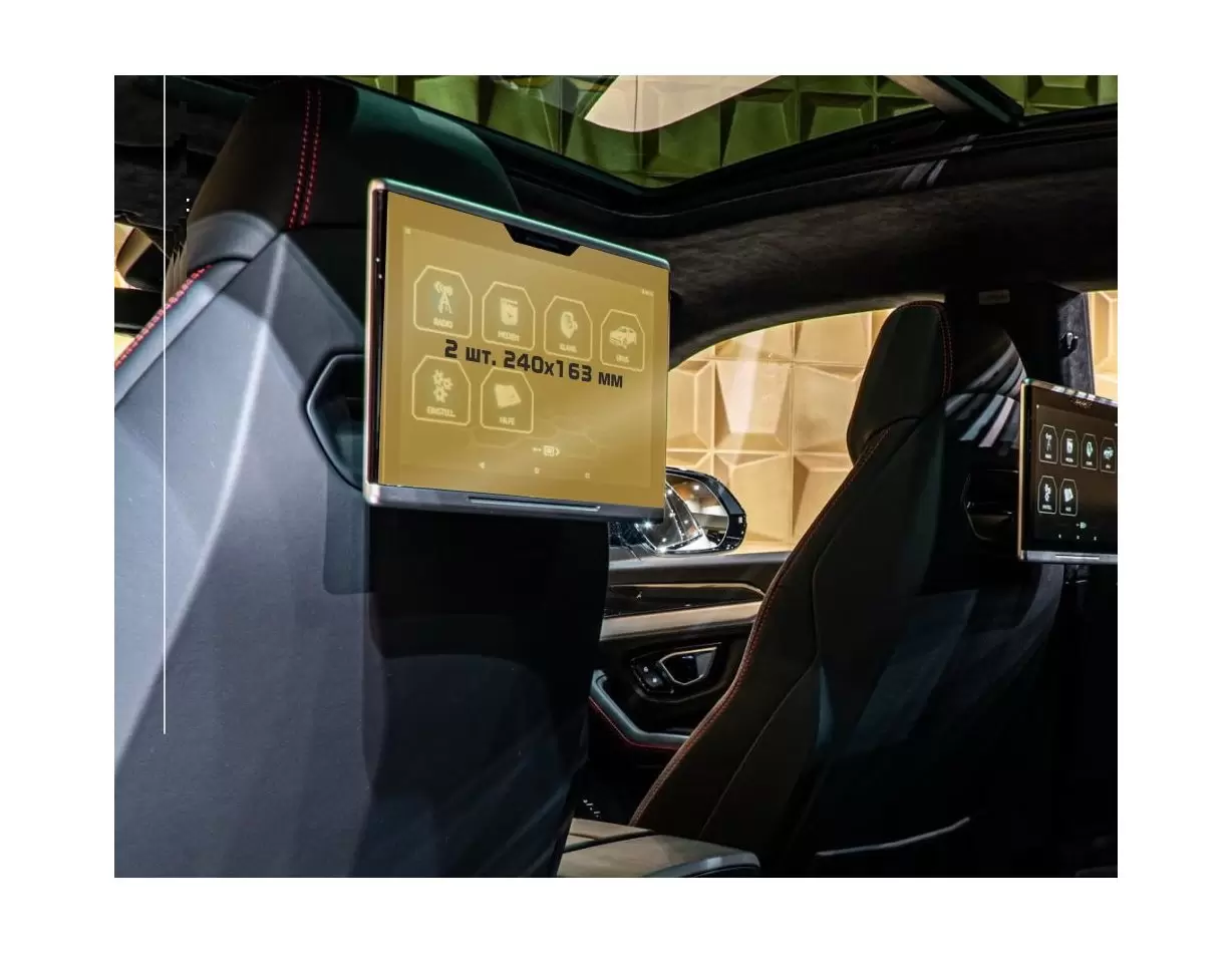 Lamborghini Sian 2019 - Present Multimedia + Climate-Control 8,4" Protection d'écran Résiste aux rayures HD transparent - 1 - ha