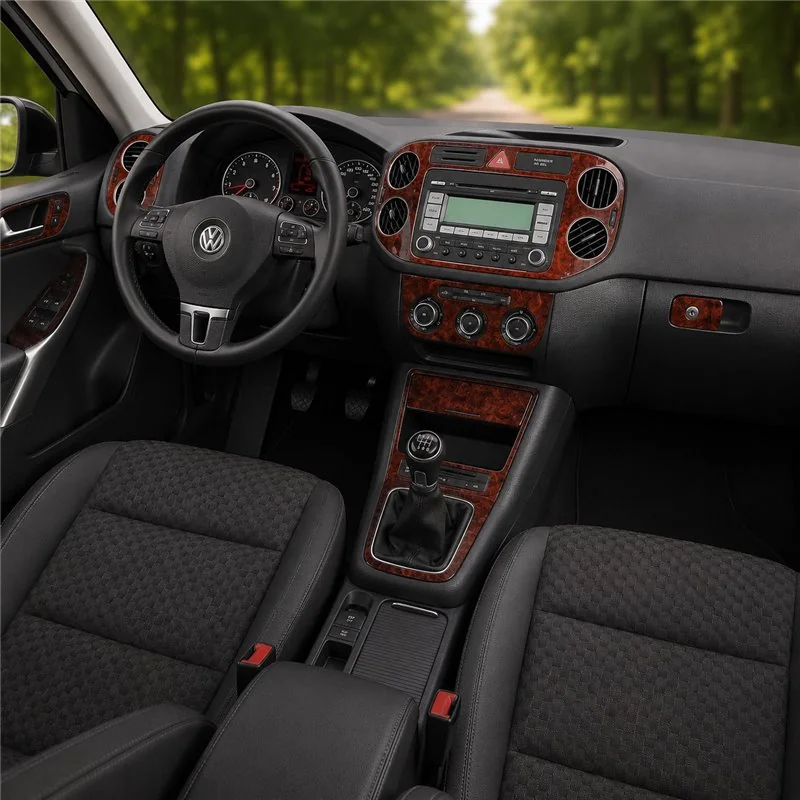 Volkswagen Tiguan 2010+ set complet, boîte manuelle AC Control kit décor tableau de bord 3D