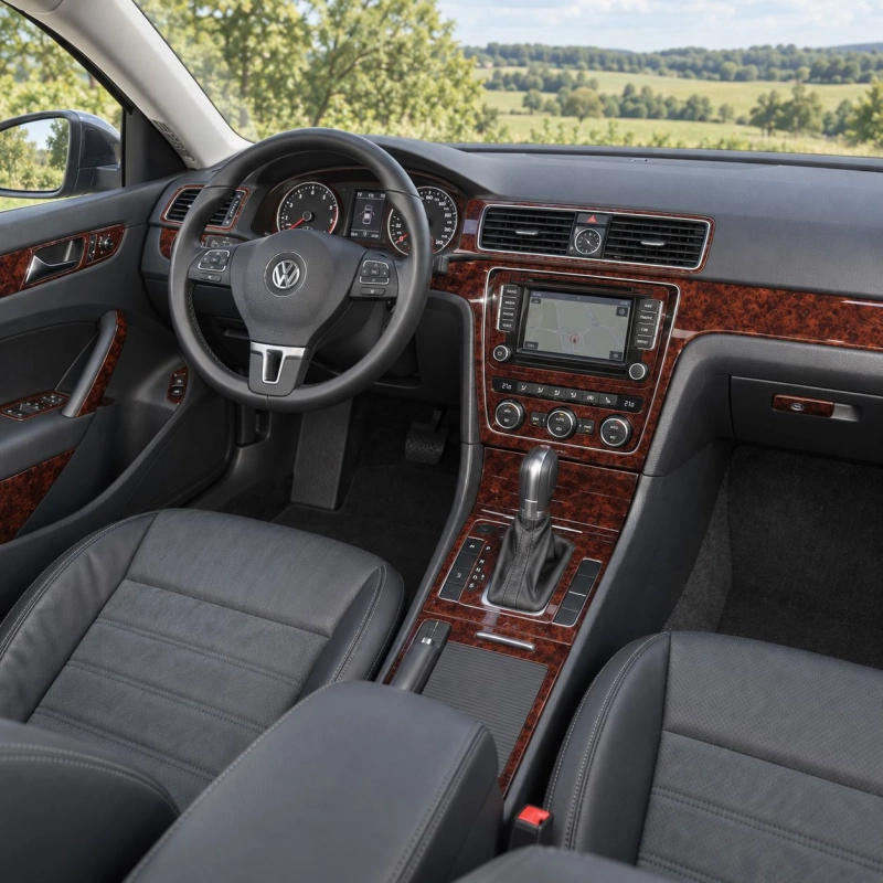 Volkswagen Passat B7-5 2014 kit décoration intérieure tableau de bord 37 pièces