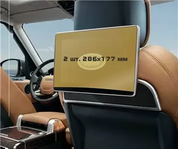 Land Rover Range Rover (L405) 2012-2017 Passenger monitors (2 pcs,) Protection d'écran Résiste aux rayures HD transparent - 1 - 