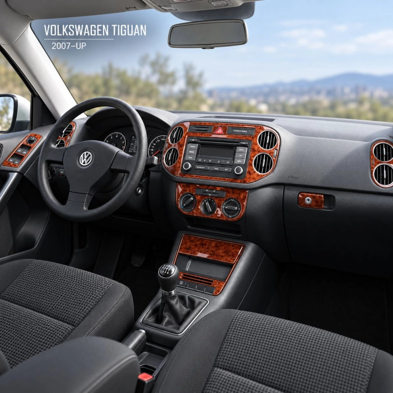 Volkswagen Tiguan 2011 - à aujourd’hui 3D kit décoration intérieure tableau de bord 23 pièces