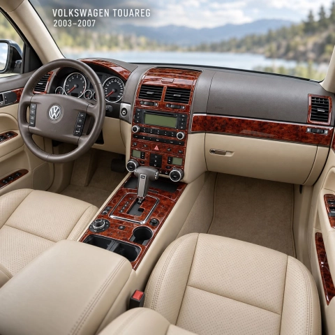 Volkswagen Touareg 2004-2010 3D kit décoration intérieure tableau de bord 72 pièces