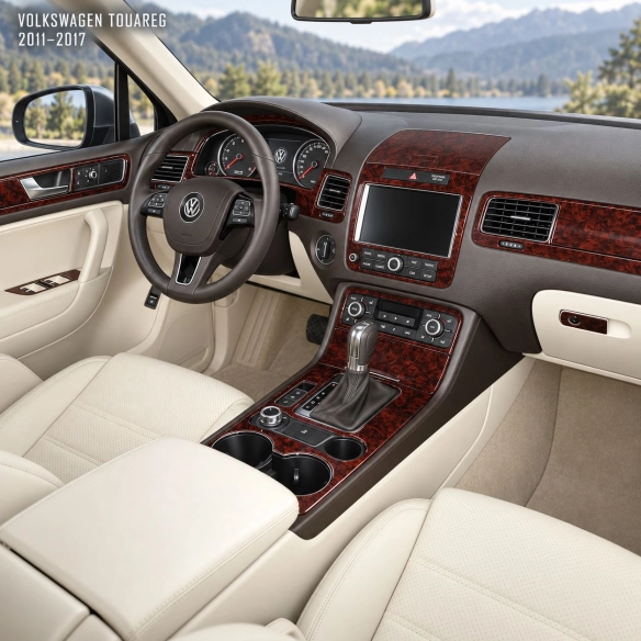 Volkswagen Touareg 2011-2017 3D kit décoration intérieure tableau de bord 35 pièces