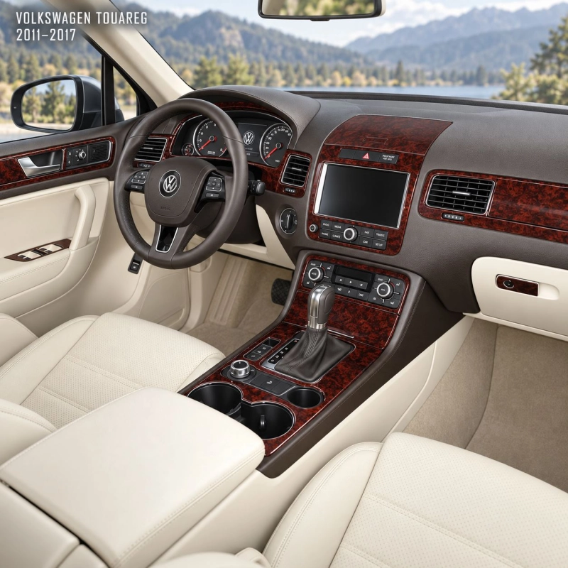 Volkswagen Touareg 2011-2017 3D kit décoration intérieure tableau de bord 35 pièces