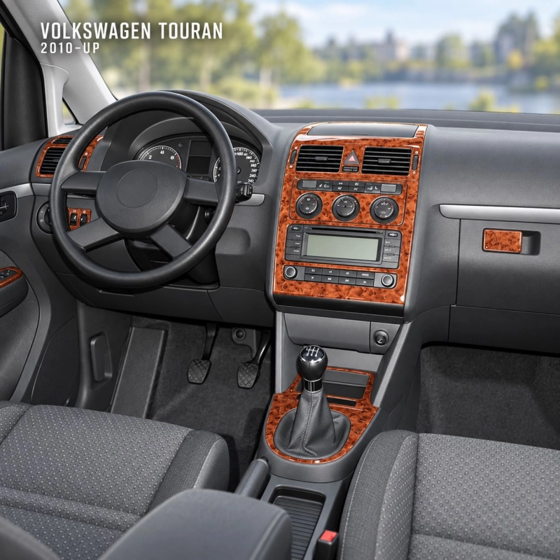 Volkswagen Touran 2010 3D kit décoration intérieure tableau de bord 12 pièces