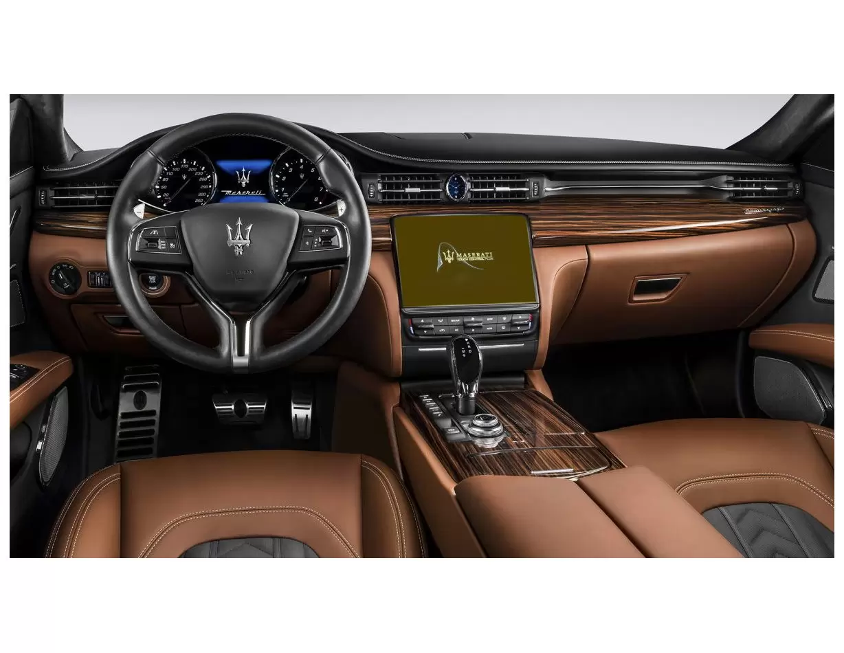 Maserati Quattroporte 2018 - Present Multimedia 8,4" Protection d'écran Résiste aux rayures HD transparent - 1 - habillage decor