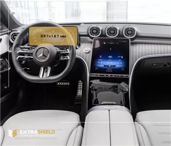 Mercedes-Benz C-class (S206/W206) 2021 - Present Color multifunction display 25" Protection d'écran Résiste aux rayures HD tr - 