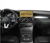Mercedes-Benz GLC (X253/C253) 2015 - 2019 Multimedia 7" Protection d\'écran Résiste aux rayures HD transparent