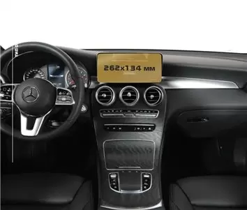 Mercedes-Benz GLC (X253/C253) 2015 - 2019 Multimedia 7" Protection d'écran Résiste aux rayures HD transparent - 1