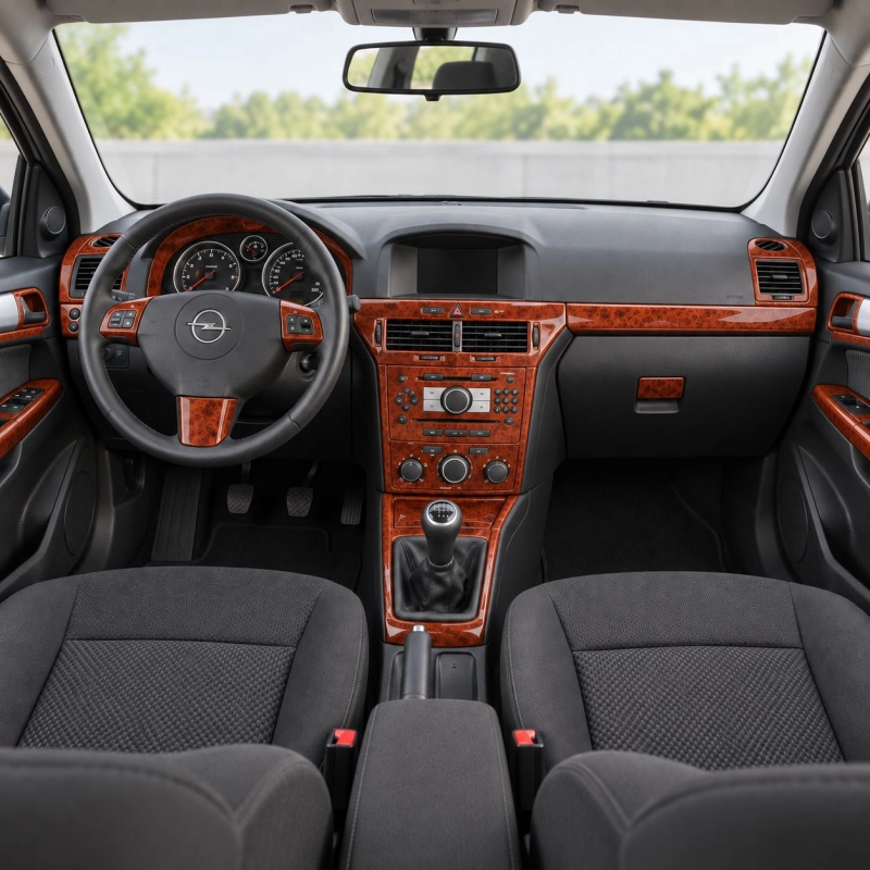 Opel Astra-H kit décoration intérieure tableau de bord 52 pièces