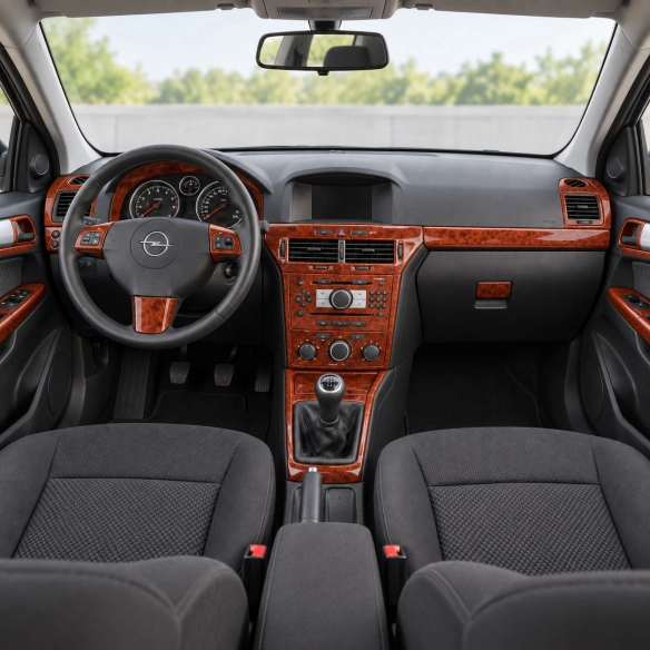 Opel Astra-H kit décoration intérieure tableau de bord 52 pièces