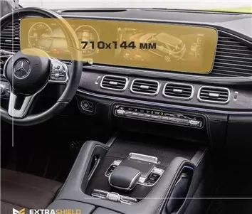 Mercedes-Benz GLE (W167) 2015 - 2019 Multimedia 10,3" Protection d'écran Résiste aux rayures HD transparent - 1 - habillage deco
