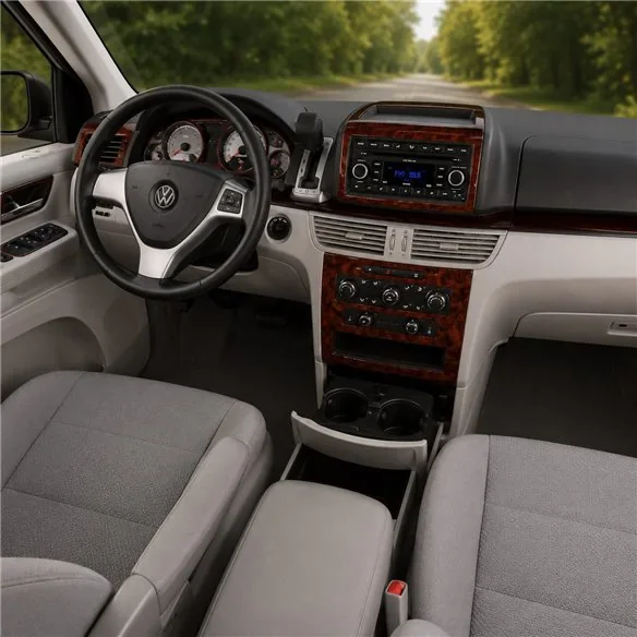 Volkswagen Routan 2009+ set complet,Automatic AC kit décor tableau de bord 3D