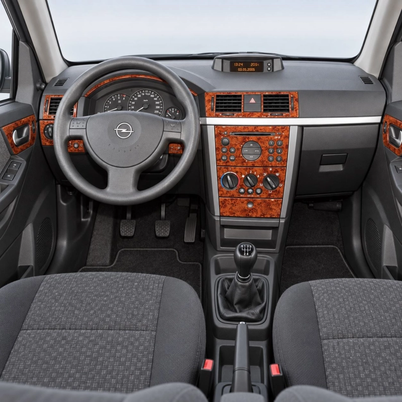 Opel Meriva 2003-2007 3D kit décoration intérieure tableau de bord 17 pièces