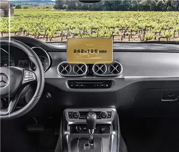 Mercedes-Benz GLE (W167/C167) 2018 - Present Passenger monitors (2pcs,) 10,2" Protection d'écran Résiste aux rayures HD transpar