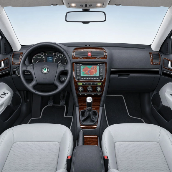 Skoda Octavia A5 1Z 2009 - à aujourd’hui 3D kit décoration intérieure tableau de bord 11 pièces