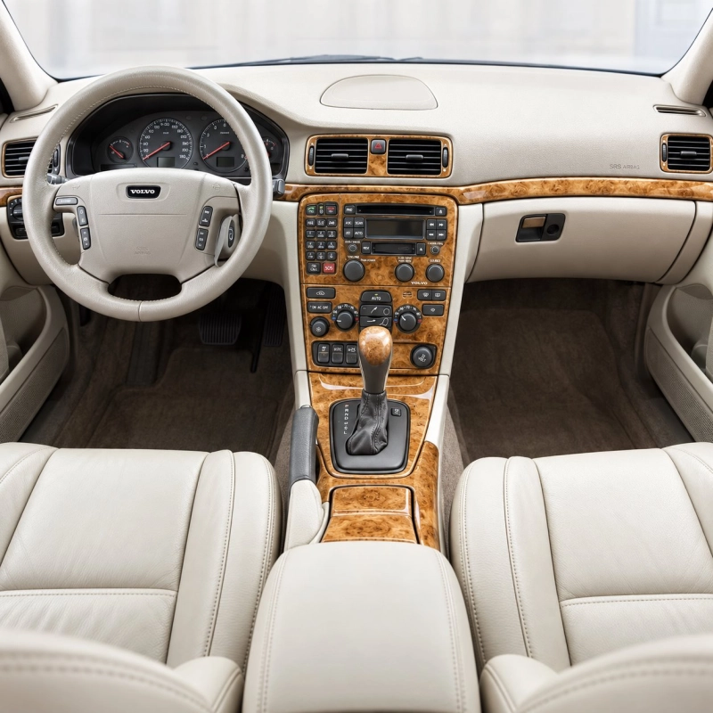Volvo S80 1999-2003 avec lecteur CD, conformité OEM kit décoration intérieure tableau de bord